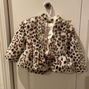 Mud Pie 12-18 month girls cheetah print jacket NWT